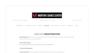 Register — Morton's Dance Center