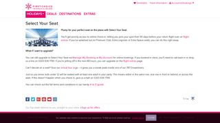 Select Your Seat | First Choice