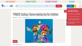 TYNKER: Coding / Game making tool for children - FUSE ...