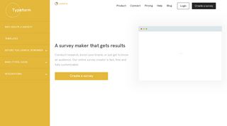 Free Online Survey Maker - Easily Create Beautiful Surveys | Typeform