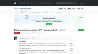 Track a package using UPS - requires login · Issue #1039 · EFForg ...