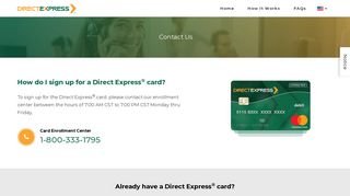 Direct Express® - Contact