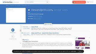 40 Similar Sites Like Viewandprint.com - SimilarSites.com
