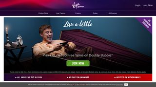 Virgin Games - Play £10, Get 30 Free Spins