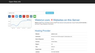 Webmvr.com is Online Now - Open-Web.Info