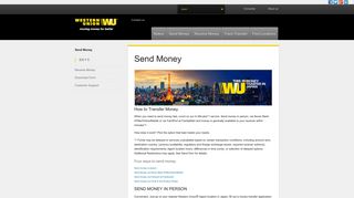 Send Money Abroad | Overseas Money Transfer | Western Union