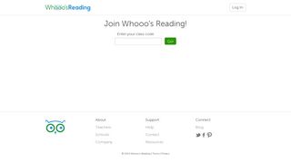 Have a class code? - Whooo's Reading