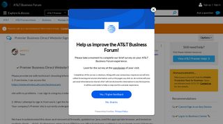 Solved: Premier Business Direct Website Sign in Issue - AT&T ...