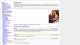 Website Issues [Archive] - WAHM Forums - WAHM.com