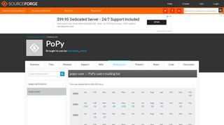 PoPy / List popy-user Archives - SourceForge