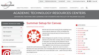 Academic Technology Resources Centers ... - Palomar College