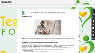A GLANCE IN THE WORLD OF OPPORTUNITIES (2) | TEENZGLOBAL