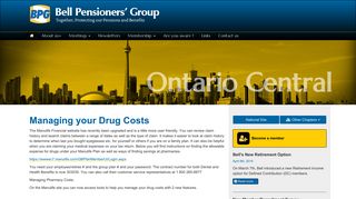 Managing your Drug Costs - Bell Pensioners Group
