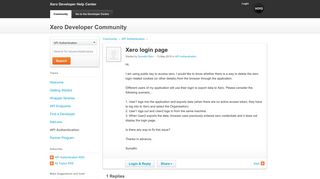 Xero Community - Xero login page