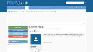 Satellite radio? | PriusChat
