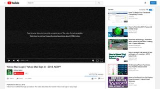 Yahoo Mail Login | Yahoo Mail Sign In - 2018, NEW!!! - YouTube