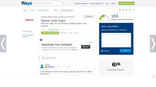 SOLVED: Yahoo mail login - Fixya
