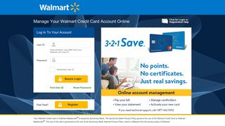Manage Your Walmart Credit Card Account - Synchrony