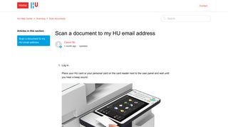 Scan a document to my HU email address – HU Help Center