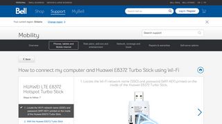 How to connect my computer and Huawei E8372 Turbo Stick using Wi-Fi