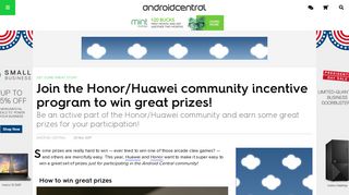 Join the Honor/Huawei community incentive program to win great prizes!