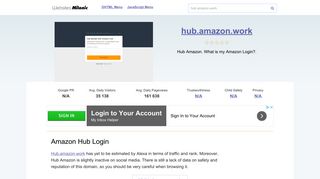 Hub.amazon.work website. Amazon Hub Login.