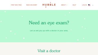 Need An Exam? - HUBBLE | The More Affordable Daily Contact Lens.