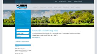 How to get a Huber Group login - Huber Technology Inc.