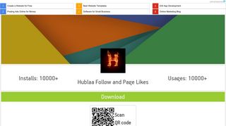 Hublaa Follow and Page Likes Android App - Online App Creator