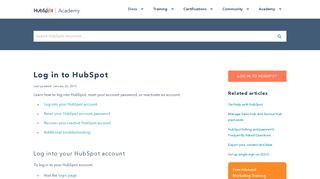Log in to HubSpot - HubSpot Support