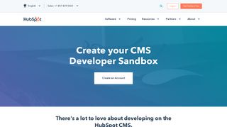 HubSpot CMS Developers: Free Sandbox Account
