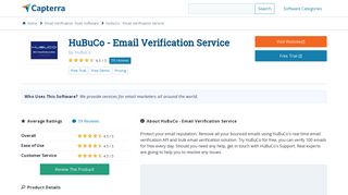 HuBuCo - Email Verification Service Reviews and Pricing - 2019