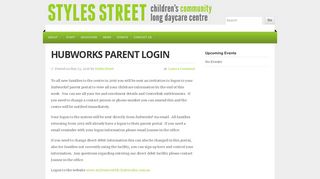 Hubworks Parent Login - Styles Street Children's Community Long ...