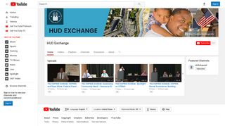 HUD Exchange - YouTube