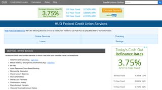 HUD Federal Credit Union Services: Savings, Checking, Loans