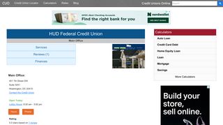 HUD Federal Credit Union - Washington, DC - Credit Unions Online