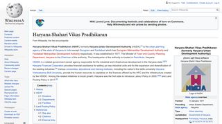 Haryana Shahari Vikas Pradhikaran - Wikipedia