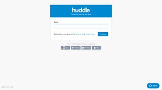Huddle: Sign In