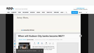 When will Hudson City banks become M&T? - Asbury Park Press
