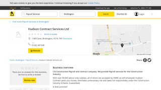 Hudson Contract Services Ltd, Bridlington | Payroll Services - Yell