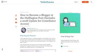 How to Become a Blogger at the Huffington Post (Includes a 2018 ...
