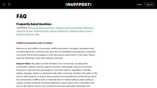 FAQ - HuffPost