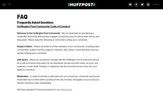 FAQ - HuffPost