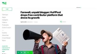 Farewell, unpaid blogger: HuffPost drops free contributor platform that ...