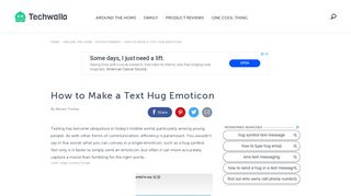 How to Make a Text Hug Emoticon | Techwalla.com