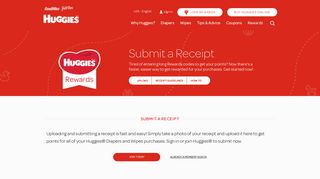 Submit Receipts for Huggies® Rewards Points