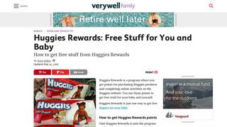How to Get Free Stuff From Huggies Rewards - Verywell Family