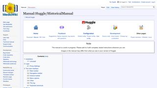 Manual:Huggle/HistoricalManual - MediaWiki