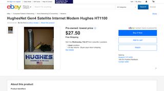 HughesNet Gen4 Satellite Internet Modem Hughes HT1100 | eBay