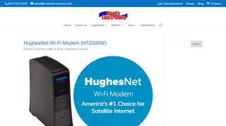 HughesNet Wi-Fi Modem (HT2000W). The latest wireless technology!